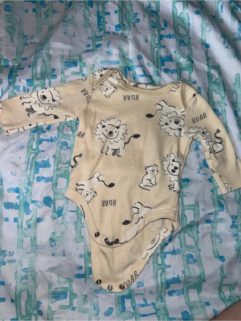 Little Chickadees’ Neutral Safari & Stripe Bodysuit Set - Beige/Gray/White